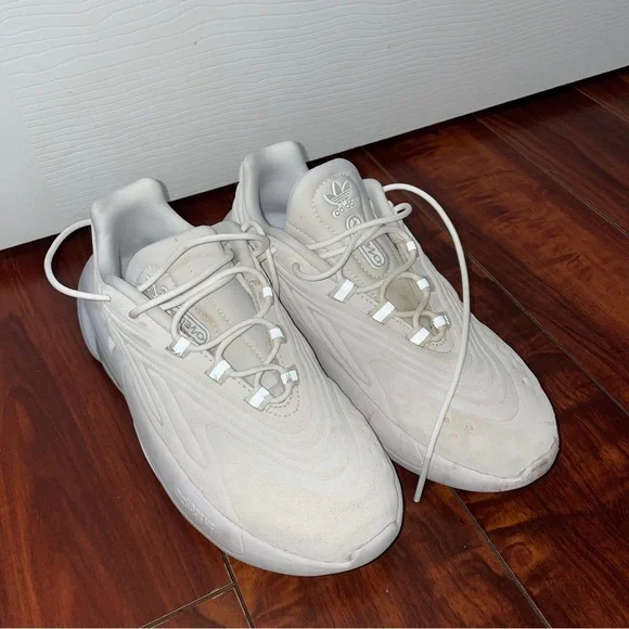 adidas gazelle silver green womens Big Kids adidas Ozelia Shoes Ecru Tint GV8992 main image 0
